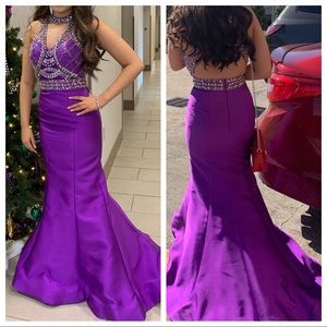 Rachel Allan purple formal. Size 4.
